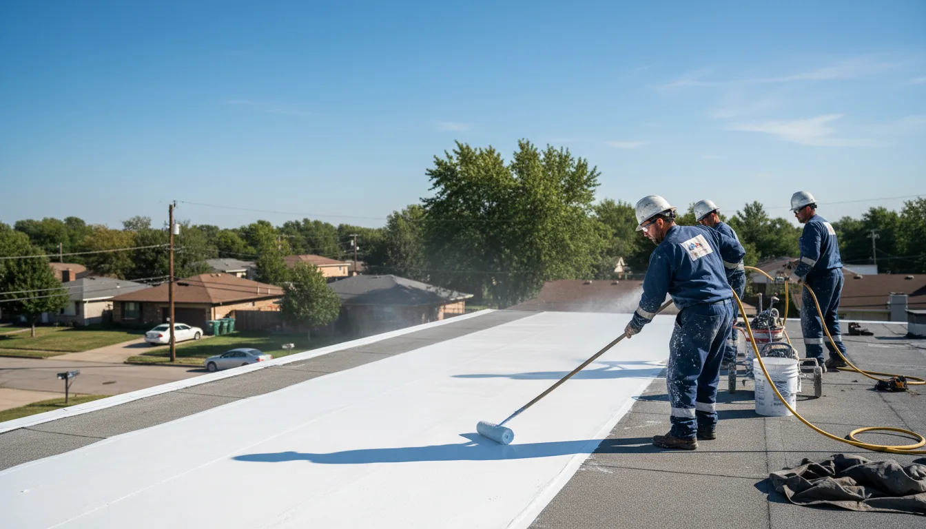 Commercial roof coating in Thompsonville, MI near me